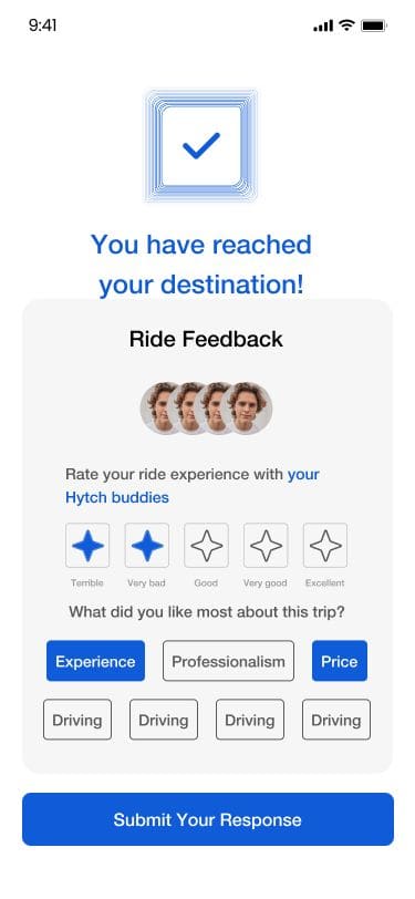 Ride feedback