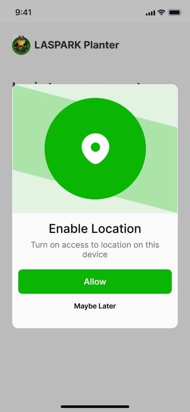 Enable location