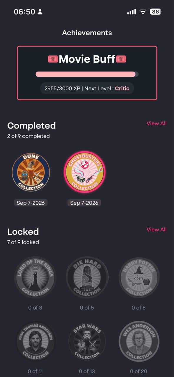 Achievements